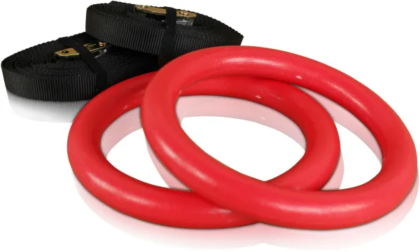 Odin Crossfit ABS Gymnastikringar Plast - Röd